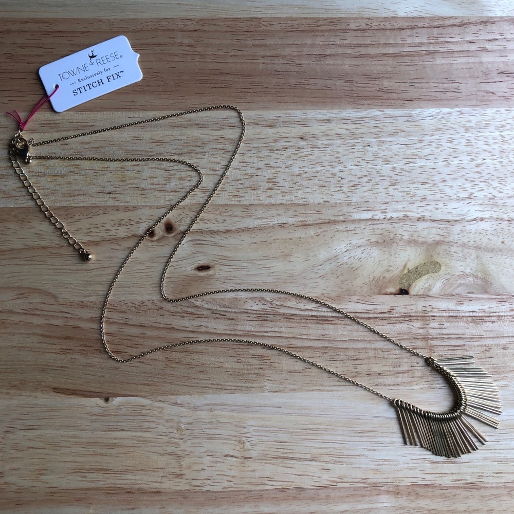 Towne & Reese Fringe Pendant Necklace